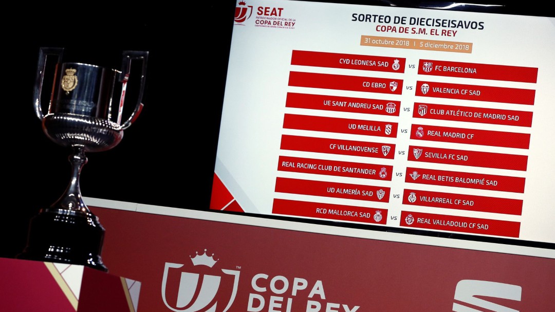Sorteo de dieciseisavos de final de la Copa del Rey