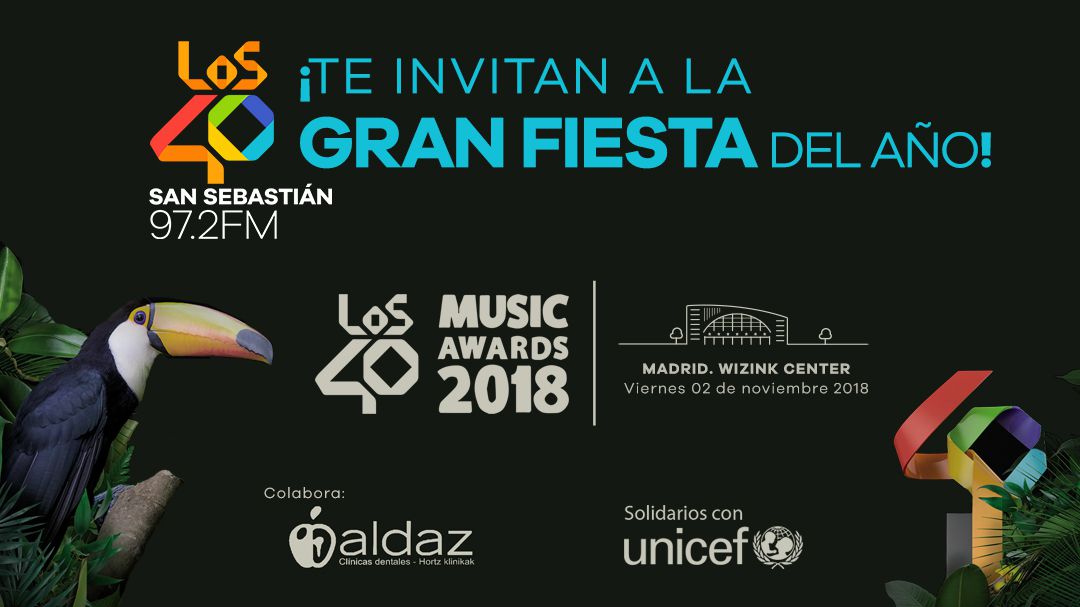 LOS40 Eibar te llevan a Los40 Music Awards 2018 LOS40 Eibar te llevan a Los40 Music Awards 2018