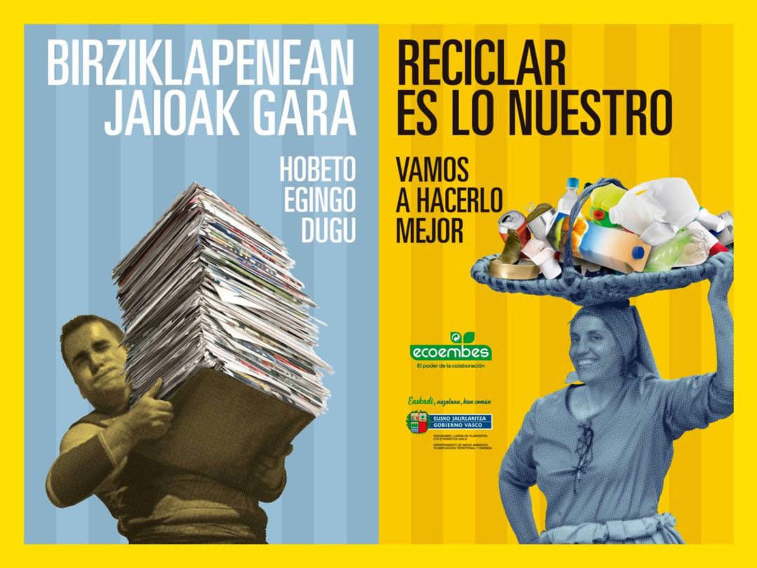 La campaÃ±a "Reciclar es lo nuestro" llega a Irun para impulsar los objetivos europeos en materia de residuos