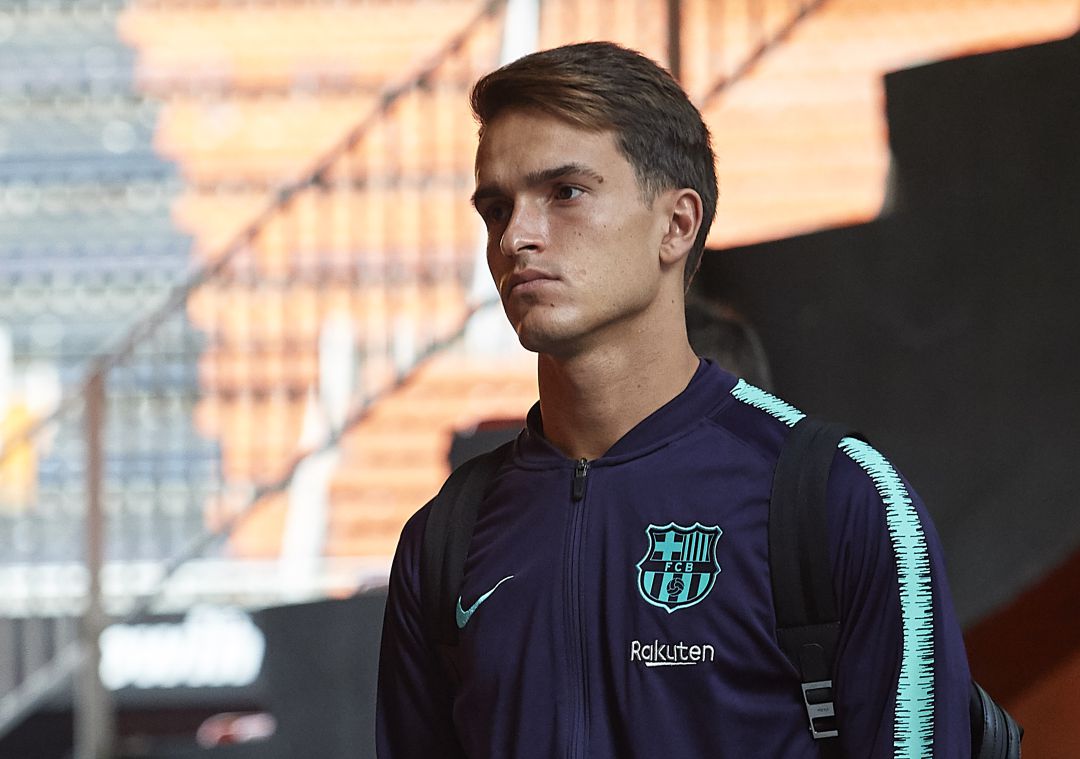 Denis Suárez llega a Mestalla en la última jornada de Liga del FC Barcelona Denis Suárez llega a Mestalla en la última jornada de Liga del FC Barcelona