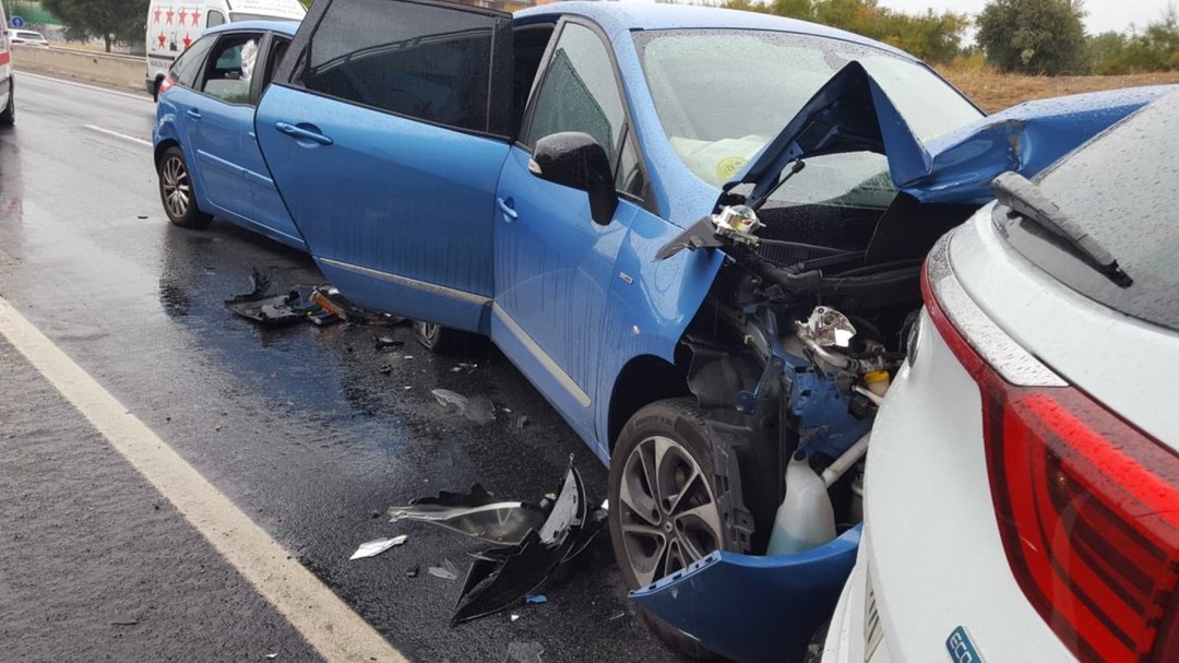 Herido grave en un accidente en la M-506