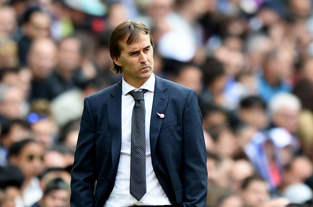 Lopetegui durante el partido contra el Levante. Lopetegui durante el partido contra el Levante.