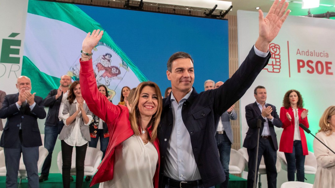 Sánchez muestra su apoyo a Susana Díaz y anuncia un plan de empleo para Andalucía