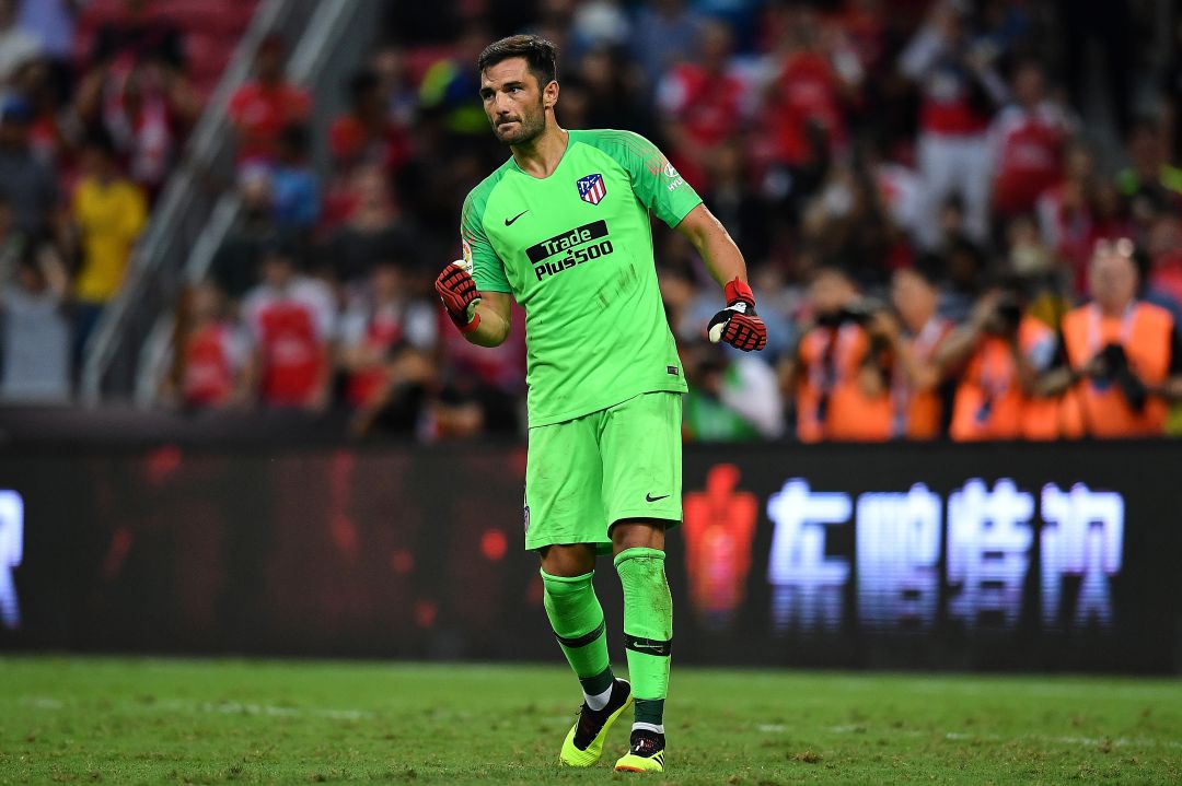Adán, en un partido de pretemporada Adán, en un partido de pretemporada