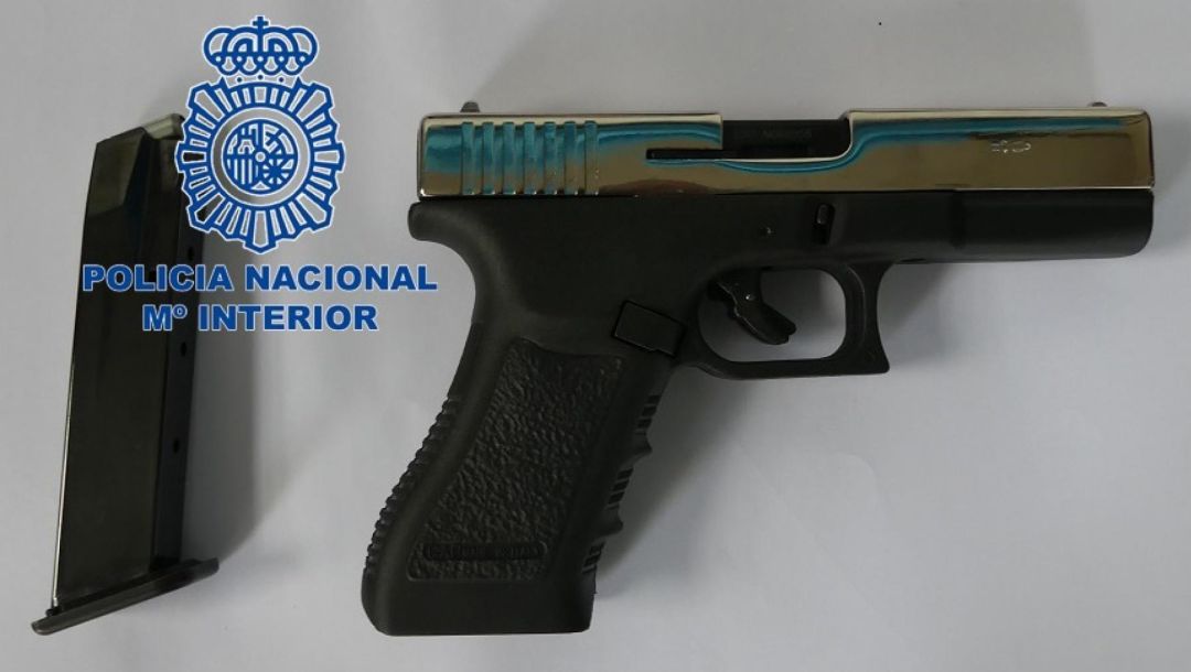 El arma incautada El arma incautada
