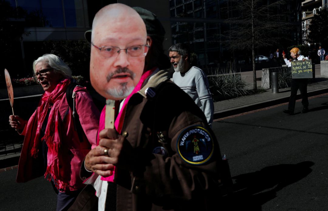 Protestas en EEUU por la muerte de Jamal Khashoggi Protestas en EEUU por la muerte de Jamal Khashoggi