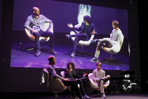 Juan de Antonio (CEO y fundador de Cabify), Jaime García Cantero (El País Retina); Óscar Pierre (cofundador de Glovo). Foto de Pablo Monge Juan de Antonio (CEO y fundador de Cabify), Jaime García Cantero (El País Retina); Óscar Pierre (cofundador de Glovo). Foto de Pablo Monge