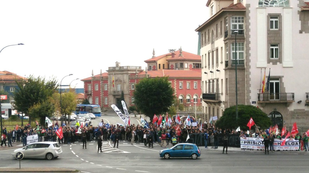 Teixeiro secunda la huelga de prisiones con alta participación