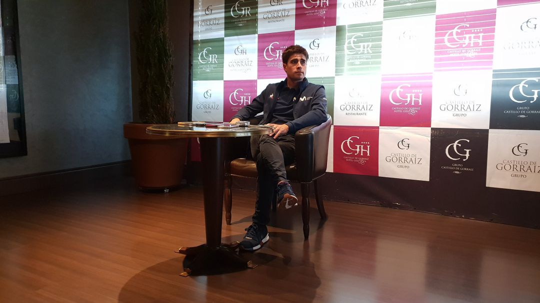 Mikel Landa comparece ante los medios Mikel Landa comparece ante los medios
