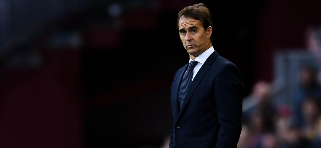 Julen Lopetegui, durante el partido del Camp Nou Julen Lopetegui, durante el partido del Camp Nou