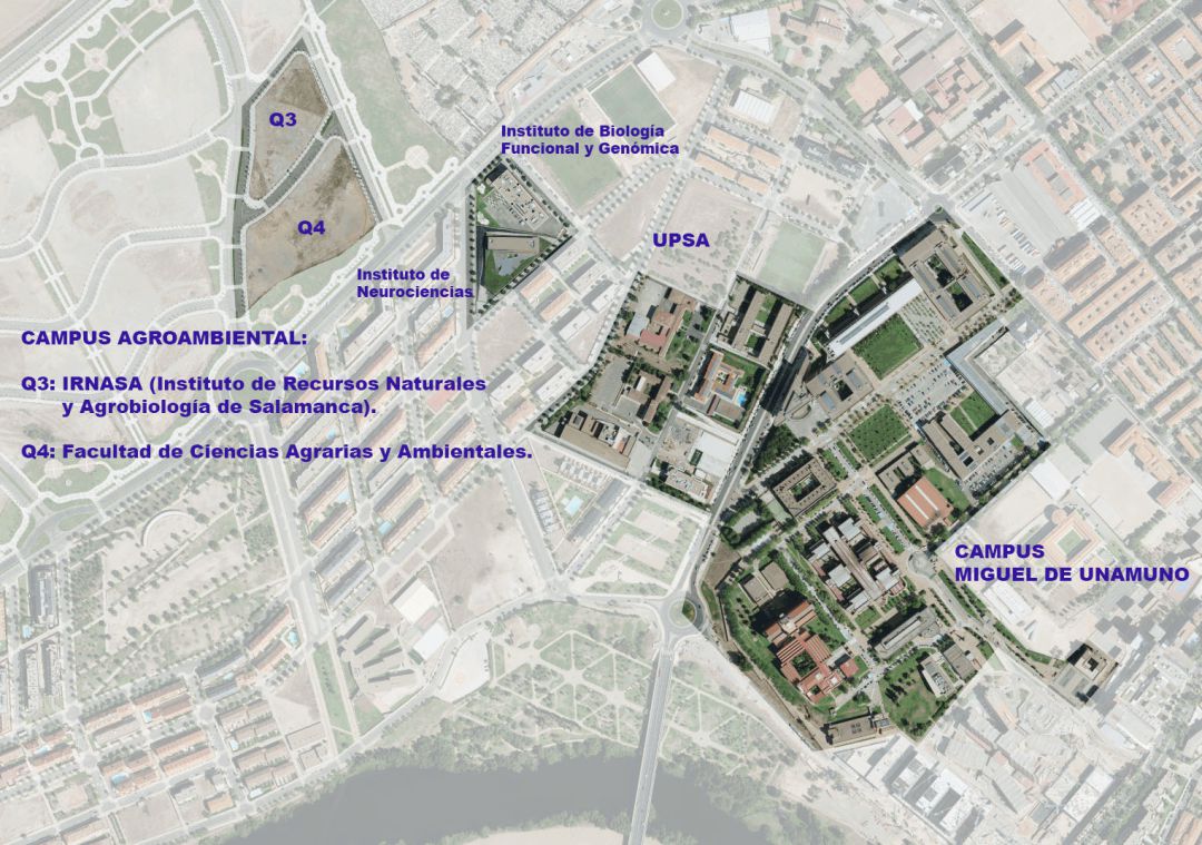 Ubicación del futuro campus agroambiental Ubicación del futuro campus agroambiental