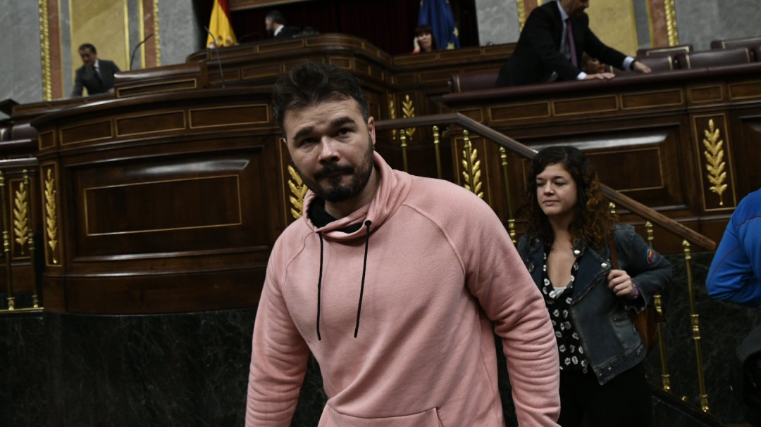 Rufián compara el 'procés' y La Manada