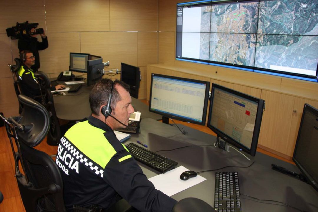 La sala de control de la Policia Municipal La sala de control de la Policia Municipal
