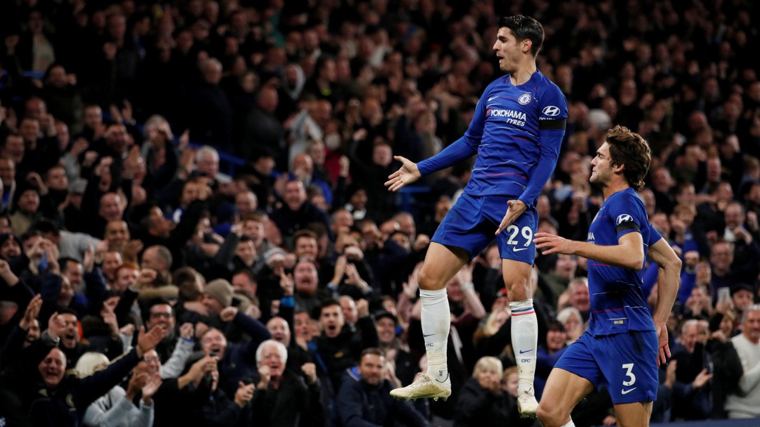 Doblete de Morata en la victoria del Chelsea ante el Crystal Palace