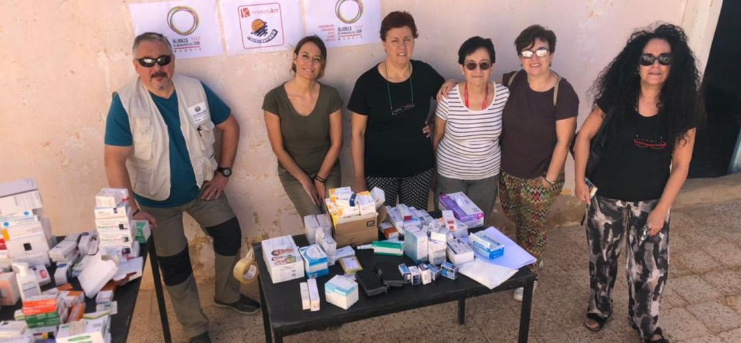 Algunos de los cooperantes en el Sáhara Algunos de los cooperantes en el Sáhara