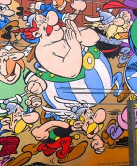 Mural de Asterix y Obelix en Bruselas Mural de Asterix y Obelix en Bruselas