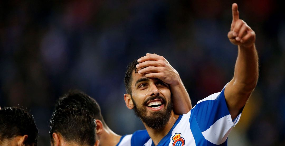 Borja Iglesias celebra un gol con el Espanyol Borja Iglesias celebra un gol con el Espanyol