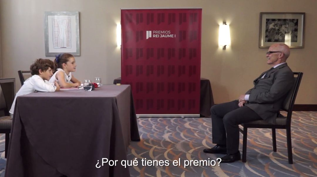 Los niños entrevistan a los jurados de los Premios Rei Jaume I 2018 Los niños entrevistan a los jurados de los Premios Rei Jaume I 2018