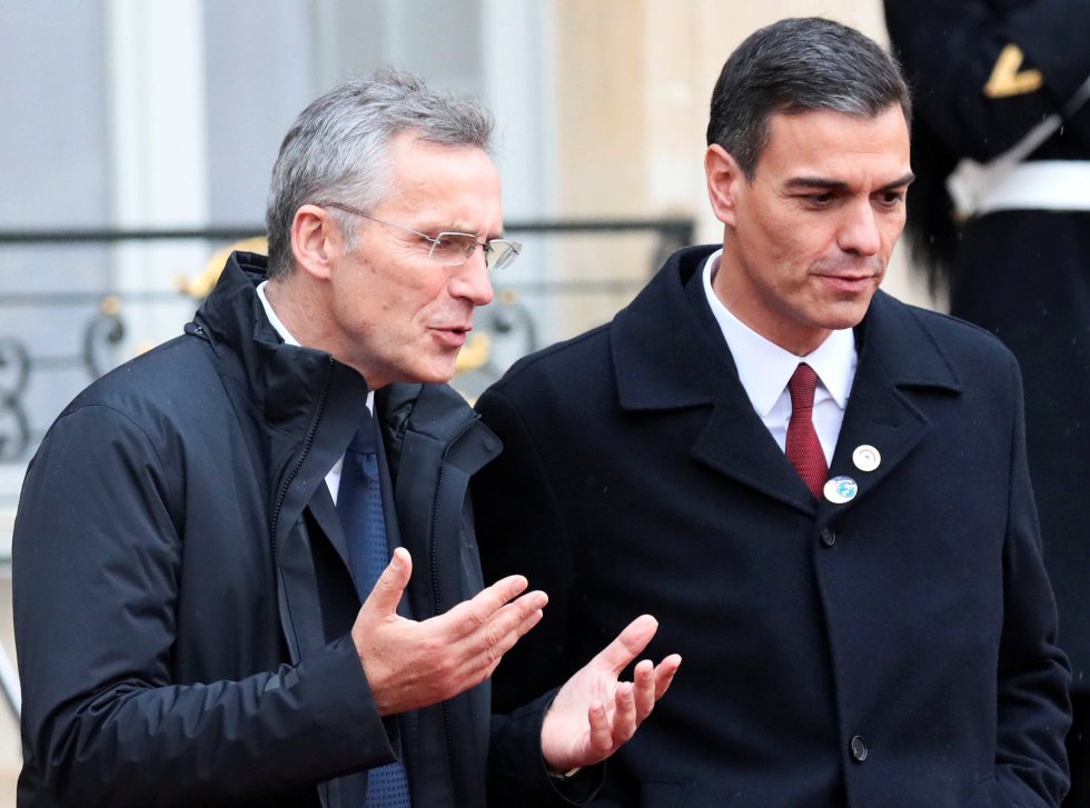 Secretario general de la OTAN Jens Stoltenberg y el presidente de España Pedro Sánchez Secretario general de la OTAN Jens Stoltenberg y el presidente de España Pedro Sánchez