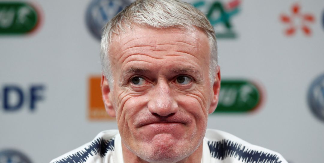 Deschamps, durante la rueda de prensa de este lunes Deschamps, durante la rueda de prensa de este lunes