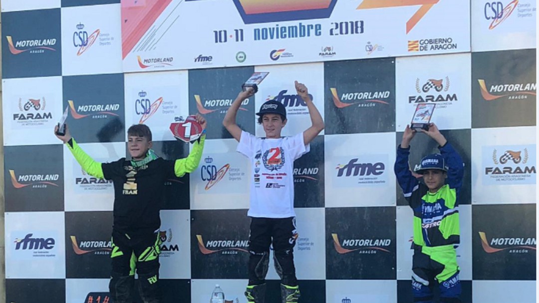 Elías Escandell, subcampeón de España de motocross
