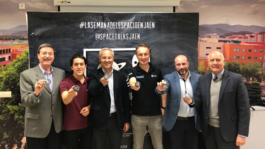 Un astronauta de la Agencia Espacial Europea visita Jaén