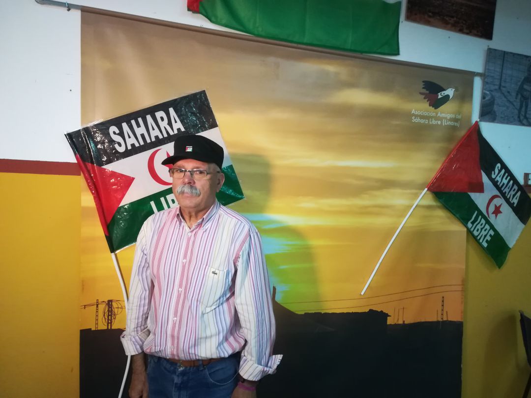Francisco Gutiérrez, presidente de Amigos del Sahara Libre. Francisco Gutiérrez, presidente de Amigos del Sahara Libre.