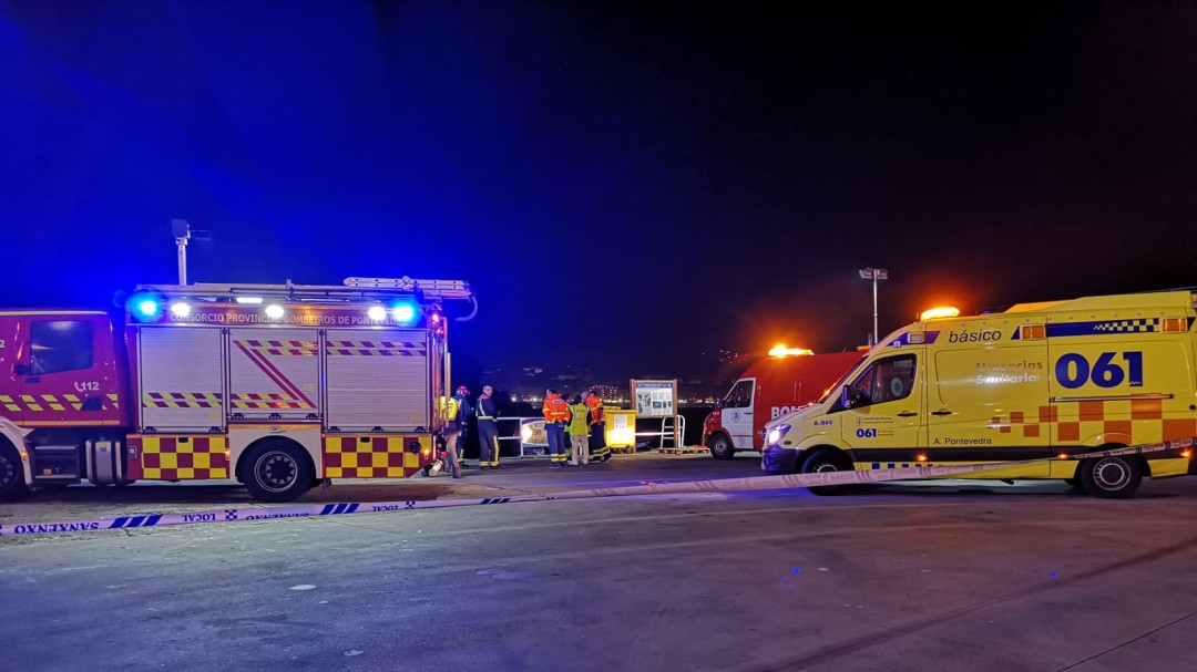 Fallece un vecino de Sanxenxo tras precipitarse al mar en una furgoneta