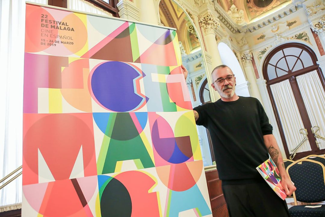 La obra ganadora cuenta con un premio de 3.000 euros: Colores y geometría para el cartel del Festival de Cine de Málaga La obra ganadora cuenta con un premio de 3.000 euros: Colores y geometría para el cartel del Festival de Cine de Málaga