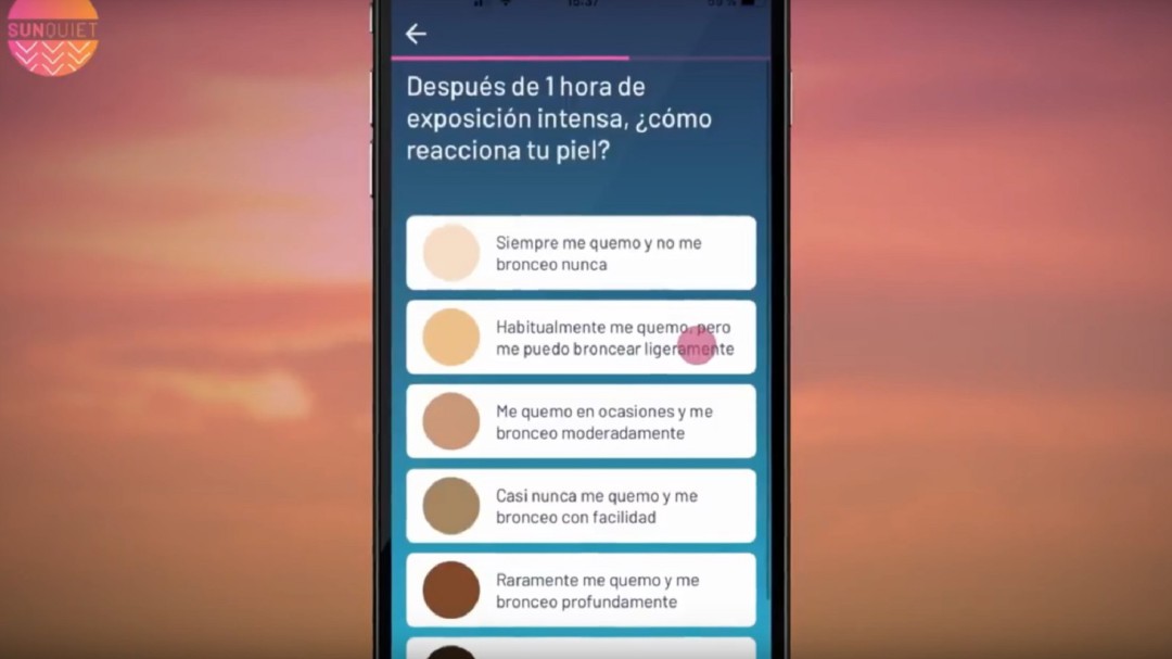 'Sunquiet', una APP para prevenir las quemaduras solares