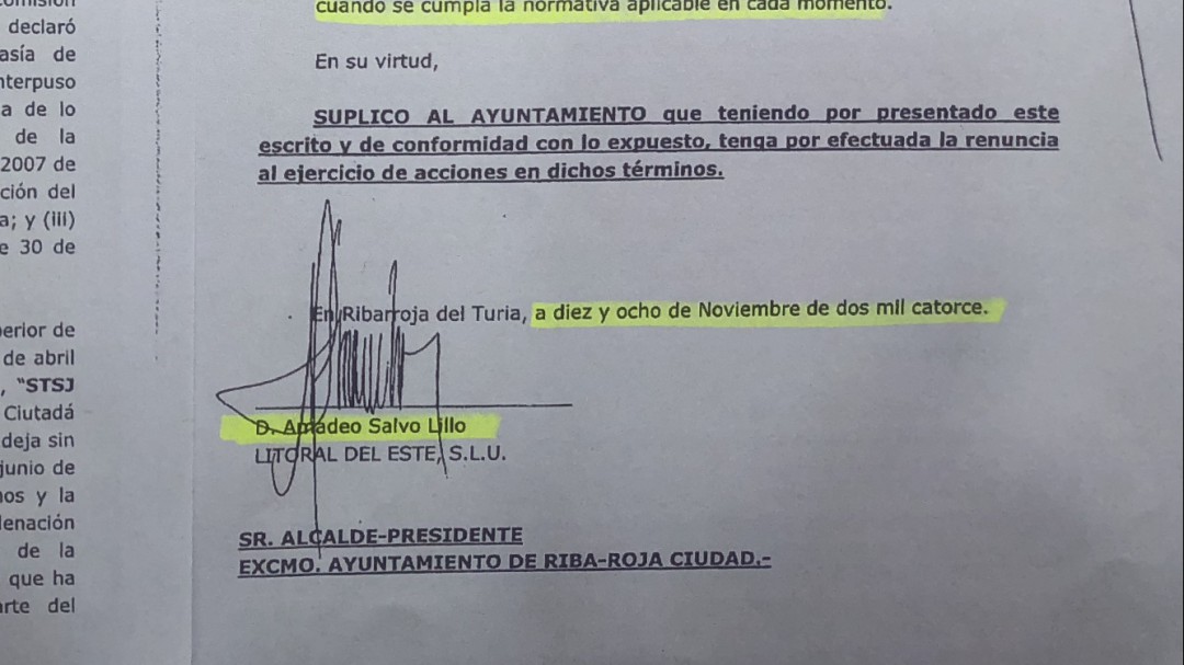 Salvo perdonó a Ribarroja 21 millones que ahora reclama Murthy para el Valencia