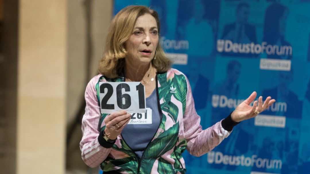 Kathrine Switzer: Estoy sorprendida por el esfuerzo en Euskadi en apoyar a las mujeres