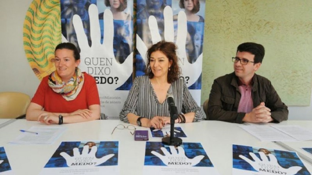 Pintura mural contra la violencia machista