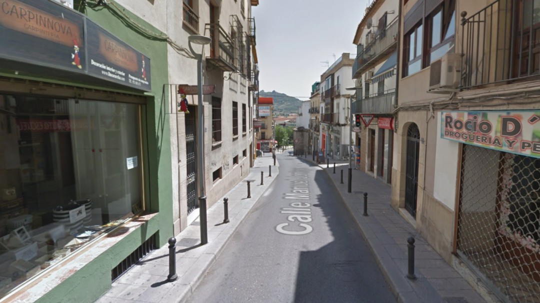 Corte de la calle Manuel Jontoya de la capital