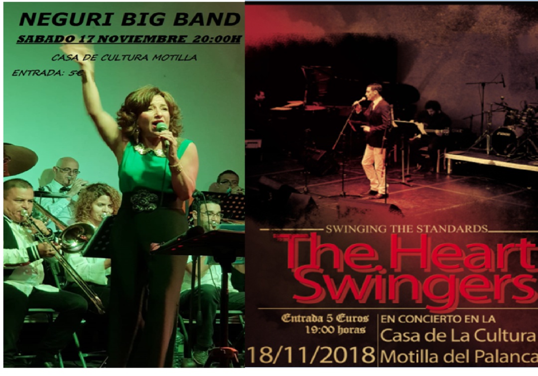 El Jazz protagonista en Motilla con Neguri Big Band y The Heart Swingers.