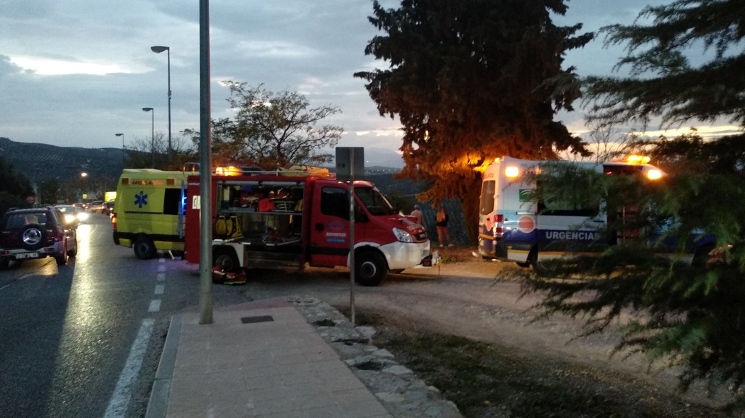 Accidente de tráfico a la salida de Cazorla