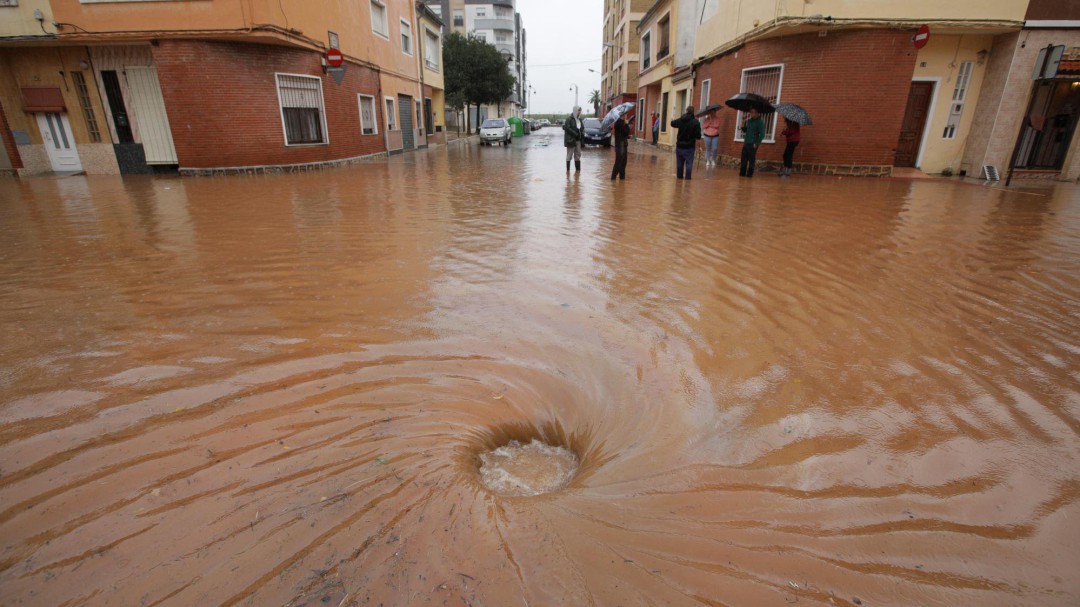 La lluvia deja en Barx casi 500 litros de agua por metro cuadrado
