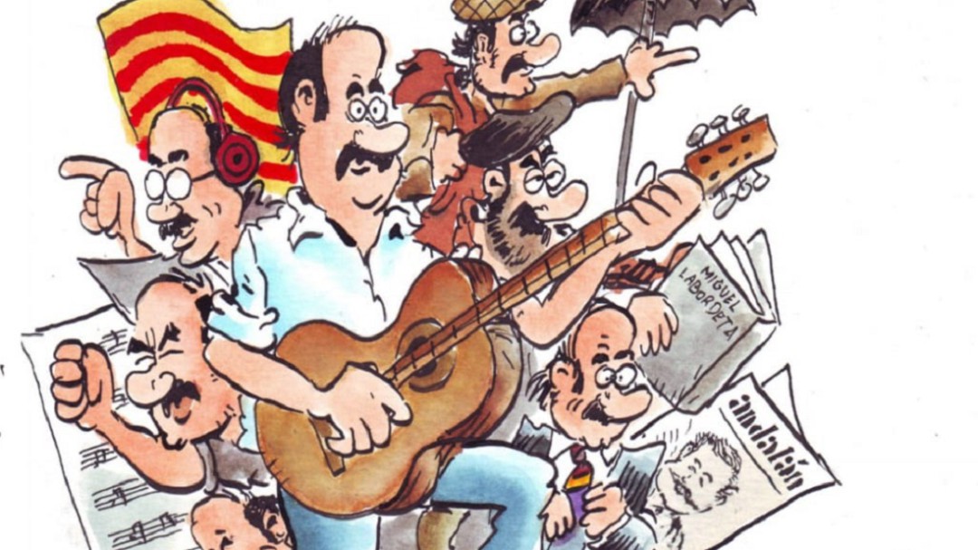Presentan en Sanse un tebeo sobre la vida de Labordeta