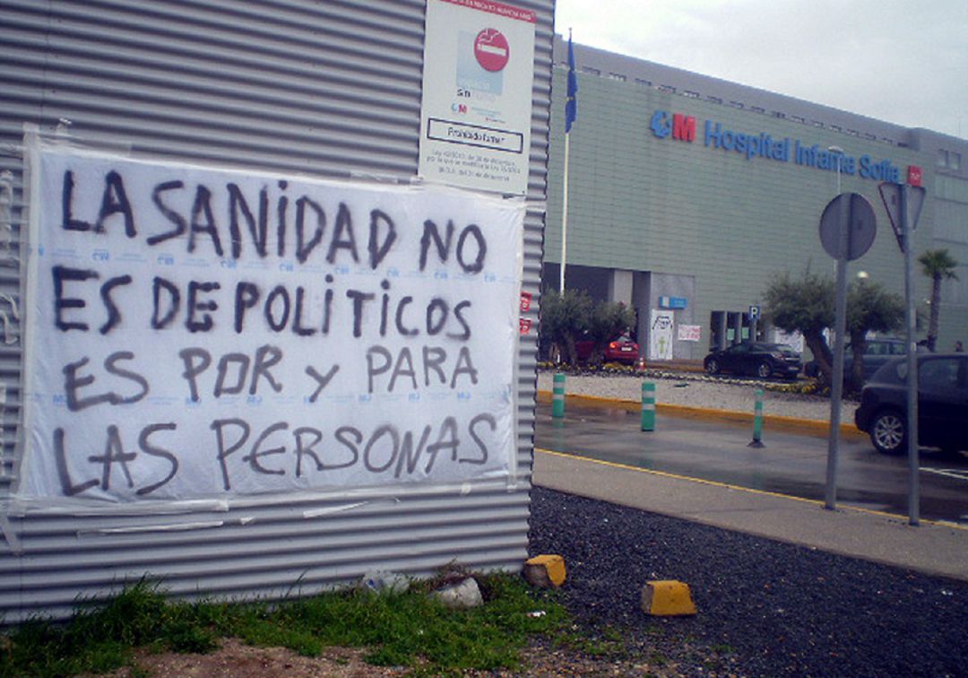 La Marea Blanca reclama una sanidad pública y de calidad en el Hospital Infanta Sofía de San Sebastián de los Reyes
