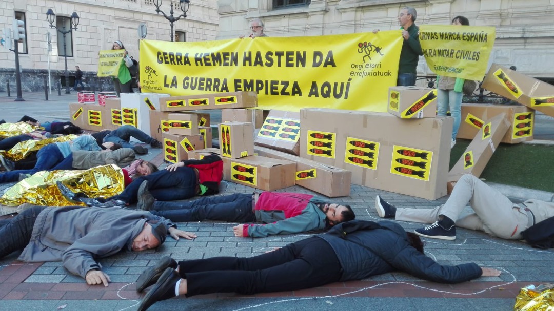 "Diputación no colabores con el tráfico de armas"