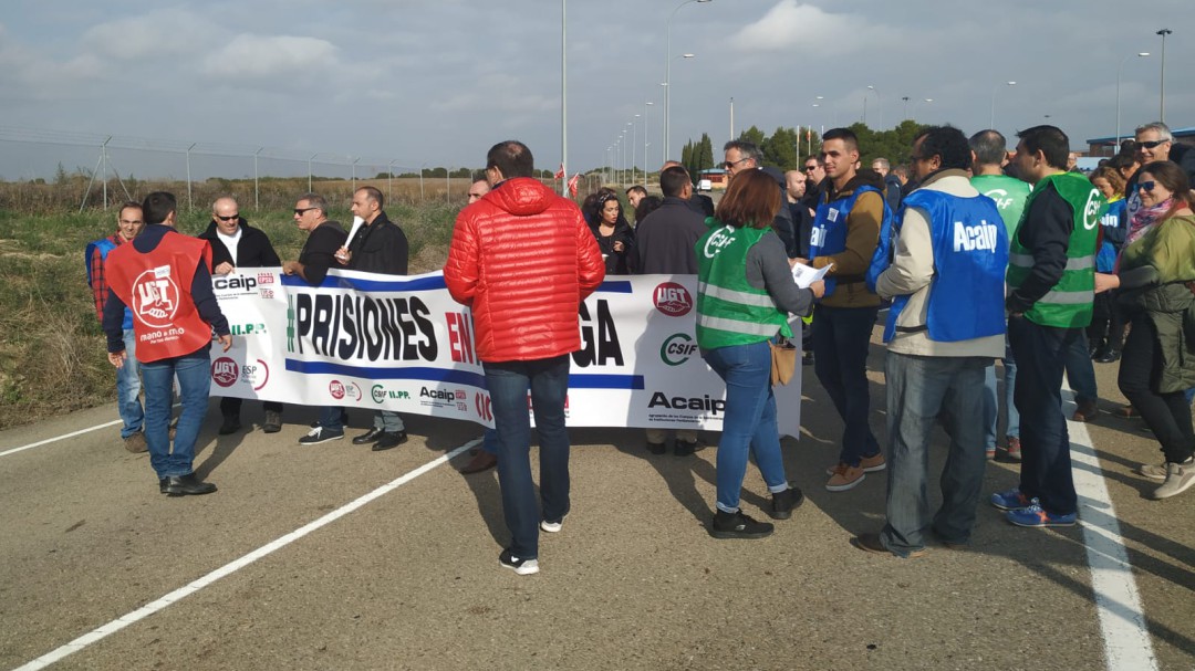 Alto seguimiento en las dos primeras jornadas de la huelga de prisiones