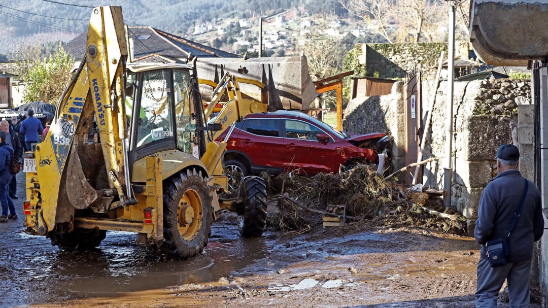 El día después en la zona cero de la riada en Viveiro