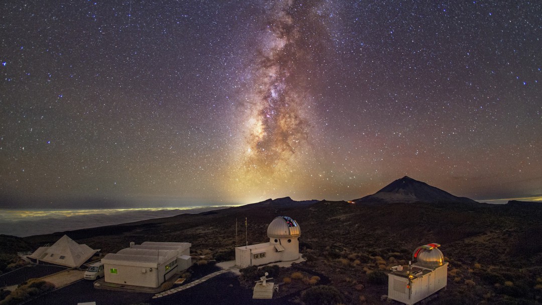 El cielo ha brillado con luz propia desde el Observatorio Astronómico del Teide