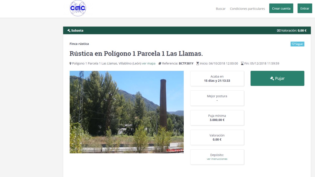 Se subasta la vieja térmica de MSP por 3.000 euros