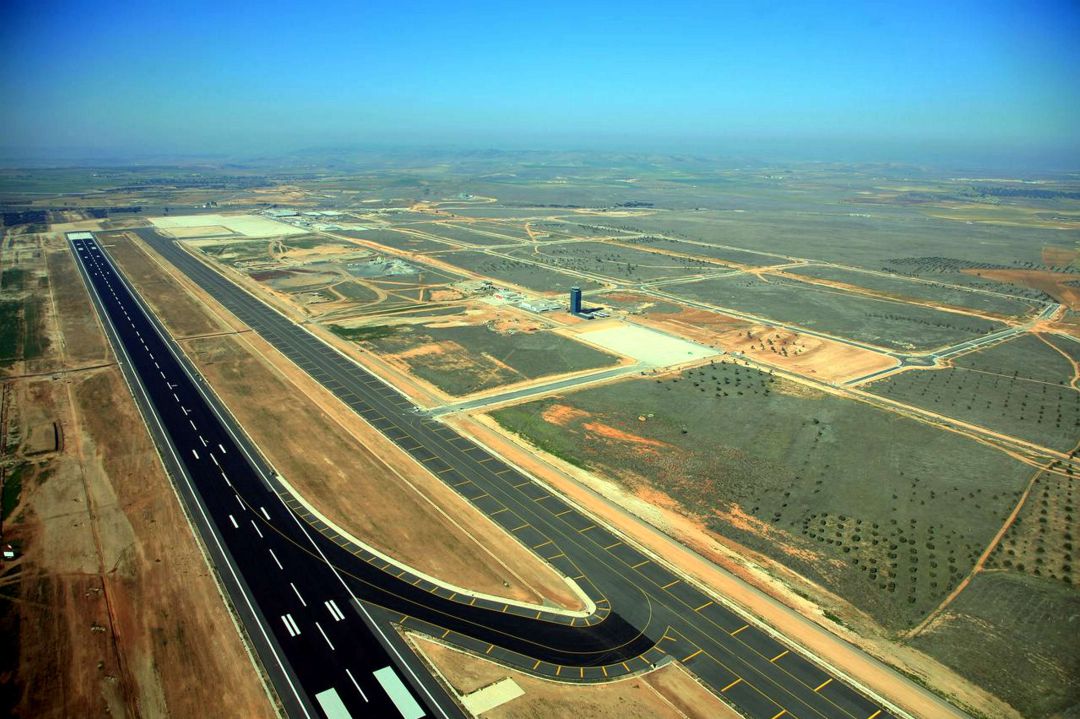 Vista aérea del Aeropuerto de Ciudad Real Vista aérea del Aeropuerto de Ciudad Real