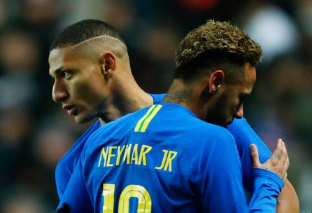 Richarlison sustituyó a Neymar e hizo el primer tanto del partido Richarlison sustituyó a Neymar e hizo el primer tanto del partido