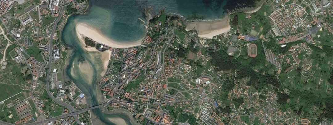 Vista aérea Ría de O Burgo, A Coruña Vista aérea Ría de O Burgo, A Coruña