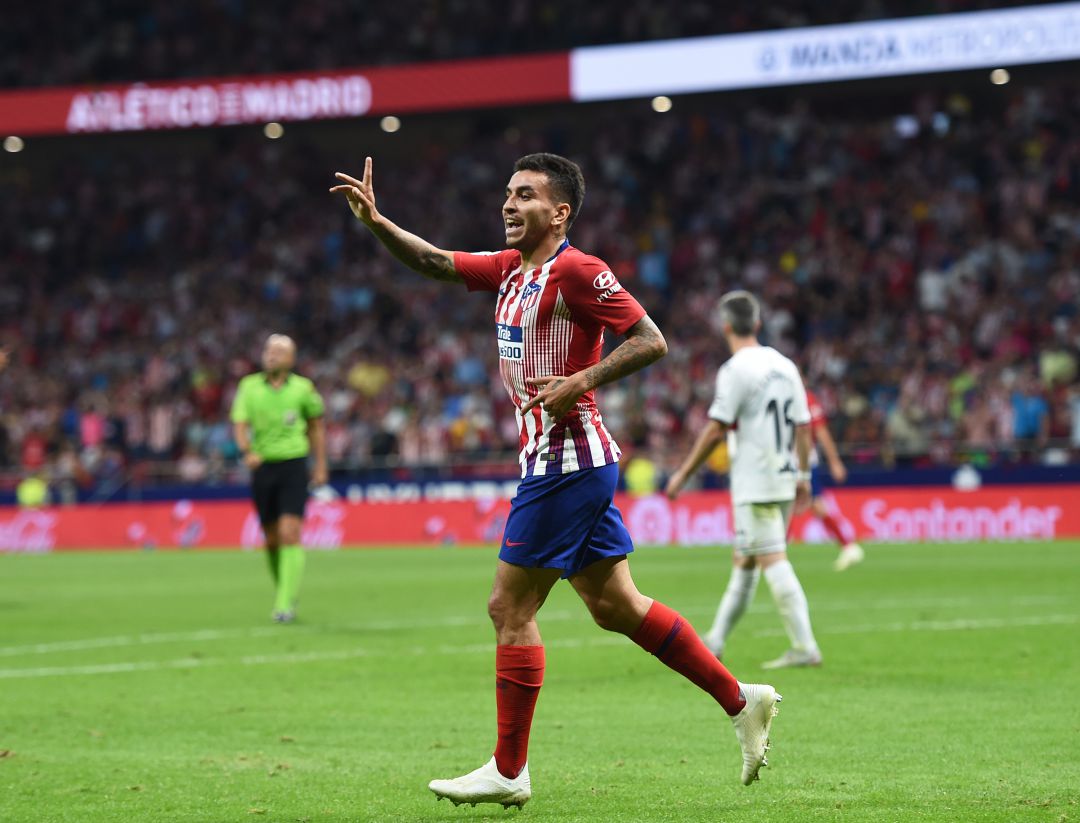 Ángel Correa celebrando un gol con el Atlético de Madrid. Ángel Correa celebrando un gol con el Atlético de Madrid.