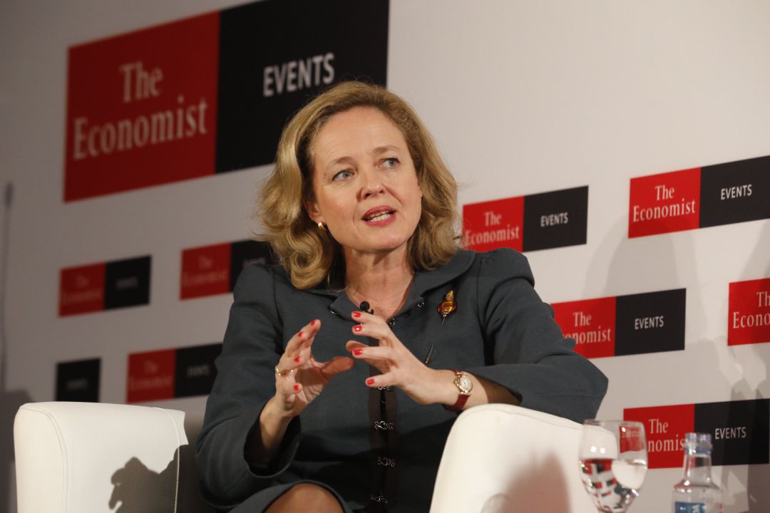 La ministra de Economía y Empresa, Nadia Calviño, participa en la jornada "The Spain Summit", organizada por The Economist
La ministra de Economía y Empresa, Nadia Calviño, participa en la jornada "The Spain Summit", organizada por The Economist