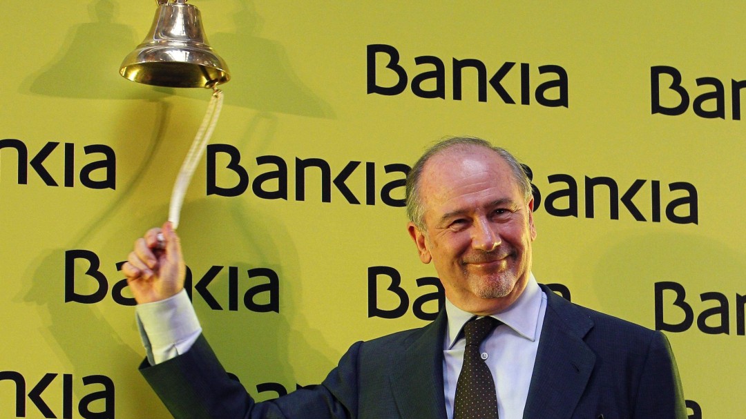 Rato se sentará en el banquillo por la publicidad de Bankia